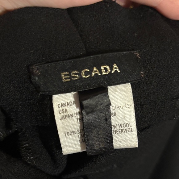 New Escada Tovah Wool straight leg pants - Picture 2 of 5
